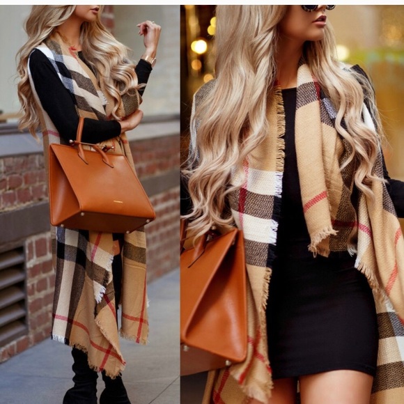 Best Seller! Plaid Vest - Picture 2 of 3